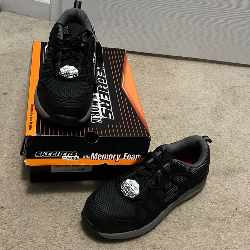 Black work shoes
